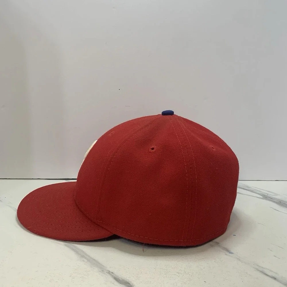 Philadelphia Phillies New Era 59Fifty Hat Fitted Sz 7 1/4 Official On Field Cap